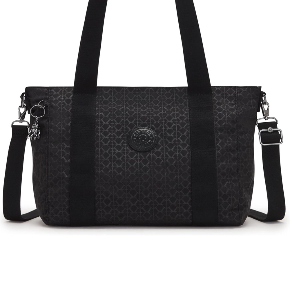 EUC - 👛 Kipling Black Tote Bag - Picture 8 of 15